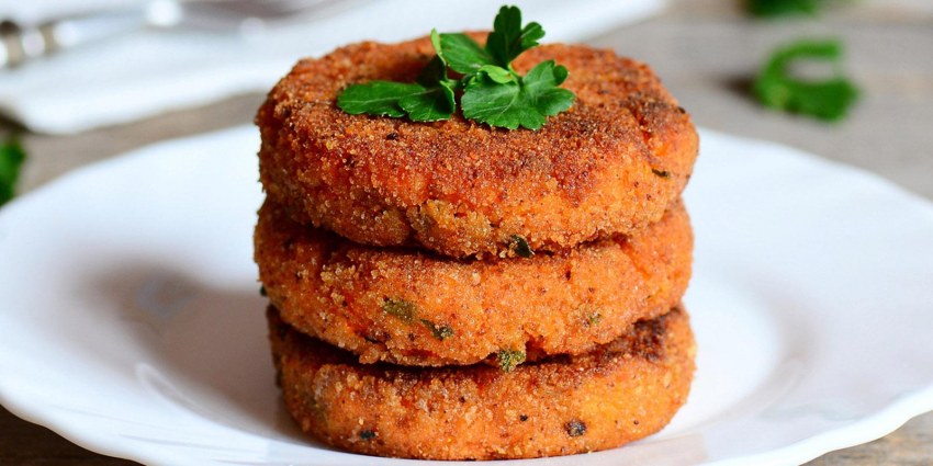 Морковные котлеты на пару