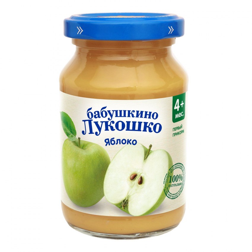 Пюре из яблок и банана