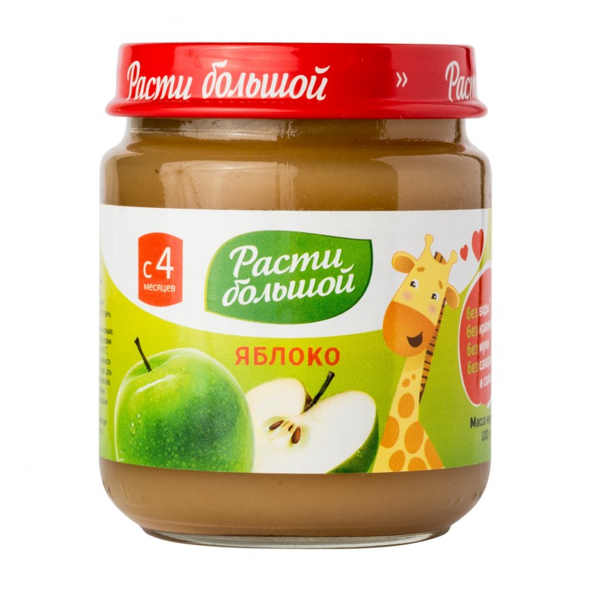 Фруктовое пюре яблочное