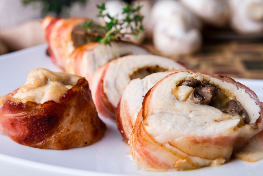 Куриная грудка фаршированная грибами