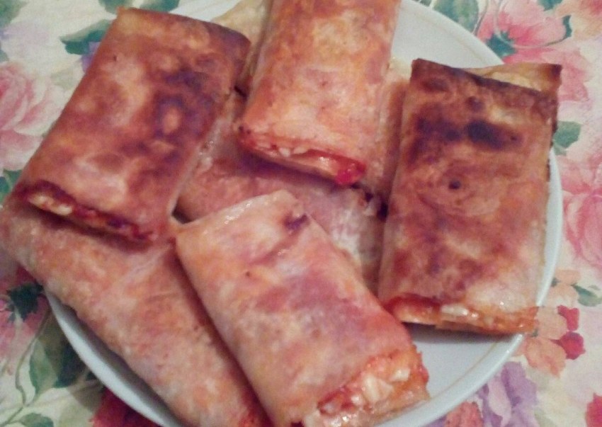 Лаваш с ветчиной