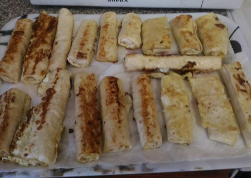 Лаваш яйцо сыр
