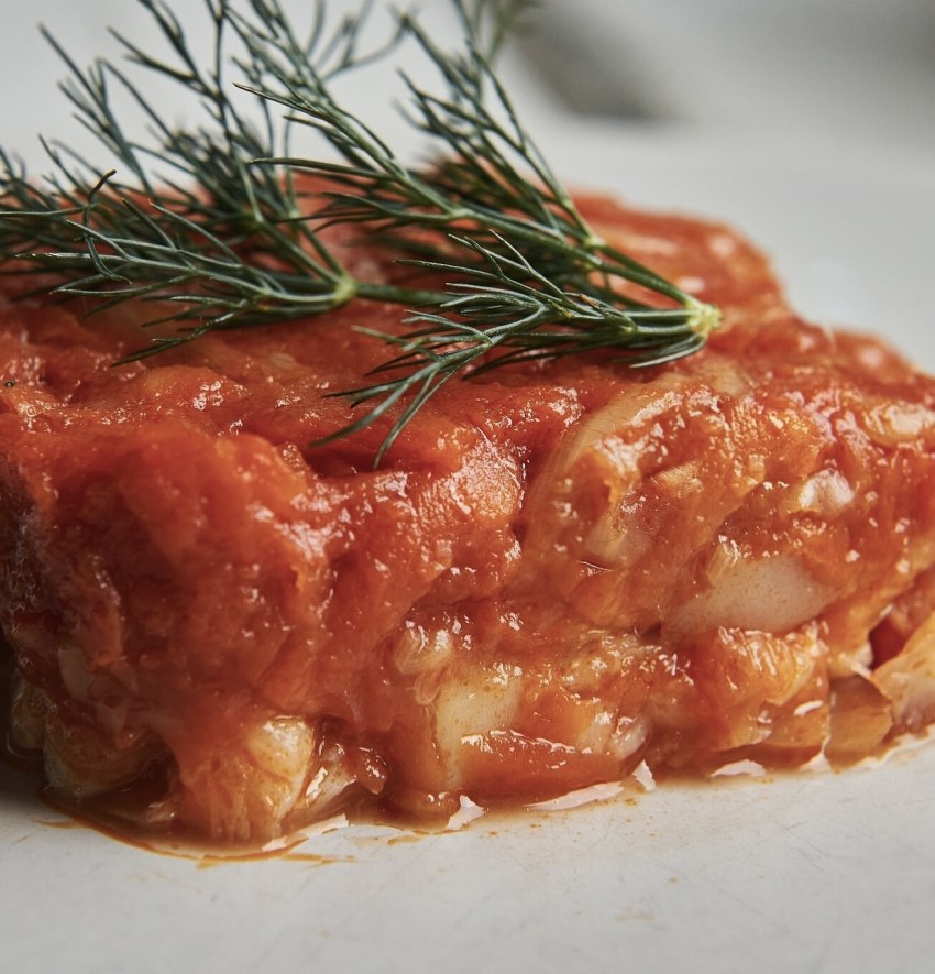 Треска под маринадом из моркови и лука