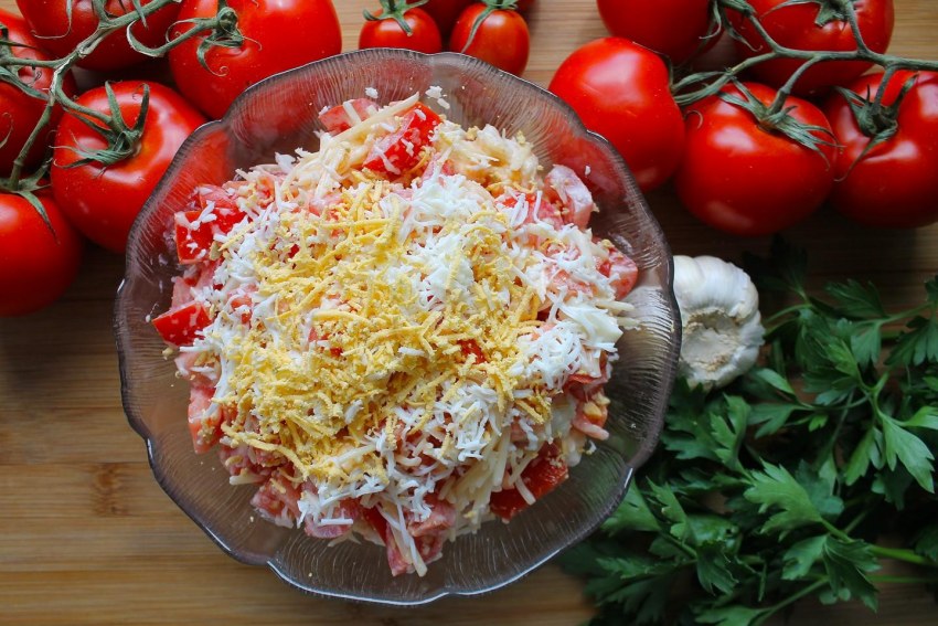 Кремовый салат из капусты