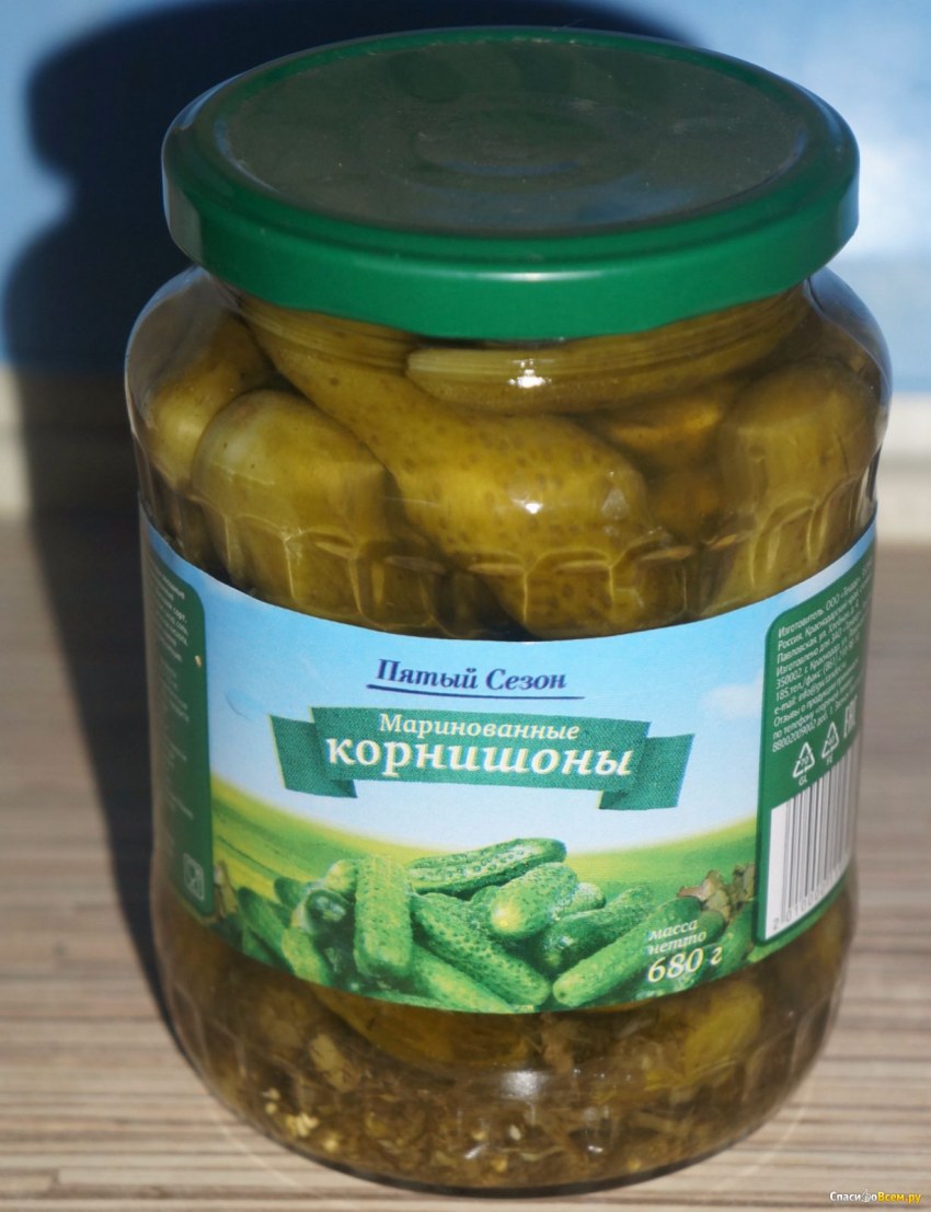Огурчики восточные дядя Ваня стеклянная банка 680 г