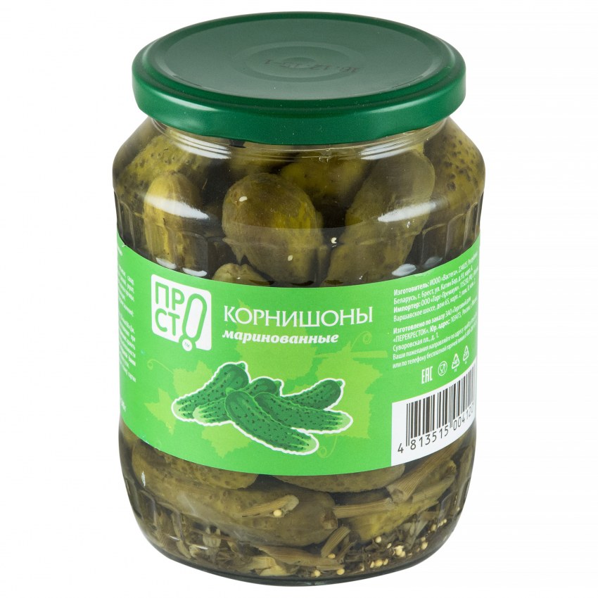 Корнишоны Vegda product 720 мл.,