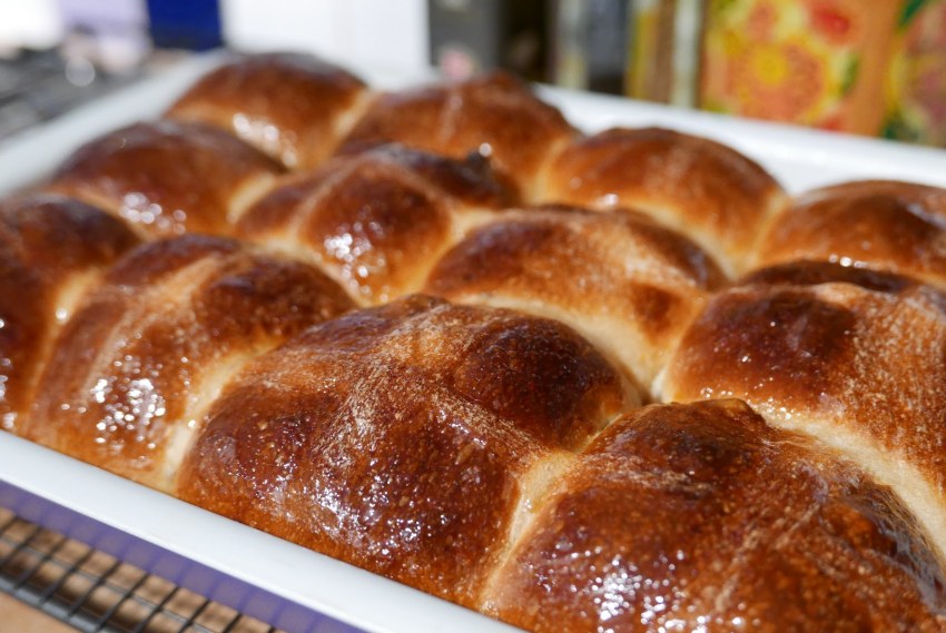 Латышская булочка с изюмом
