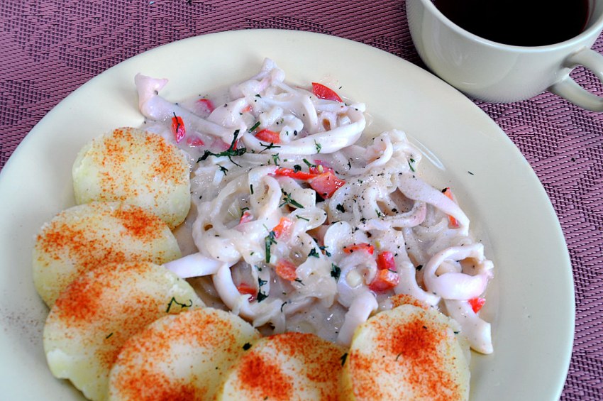 Салат с щупальцами