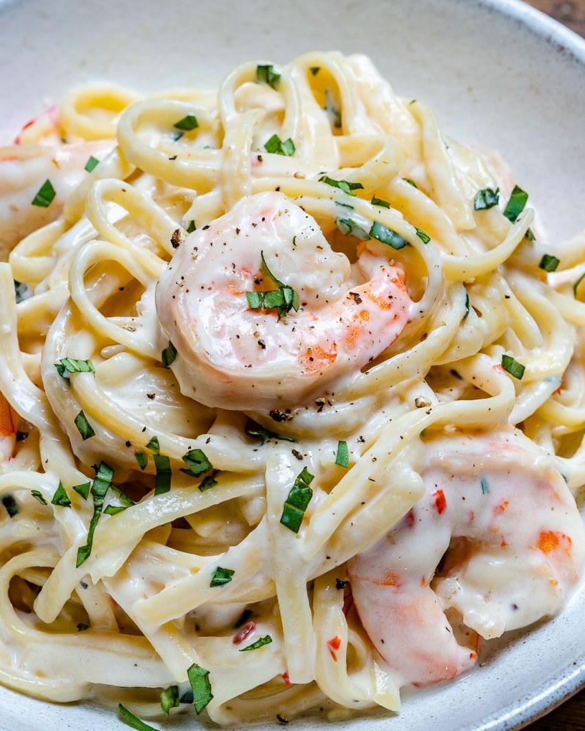 Макароны с морепродуктами