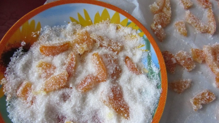 Мандариновая кожура в сахаре