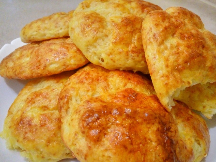 Булочки с творогом без дрожжей