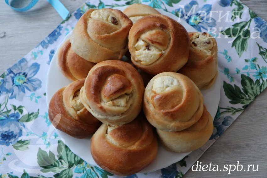 Творожные булочки с зеленью