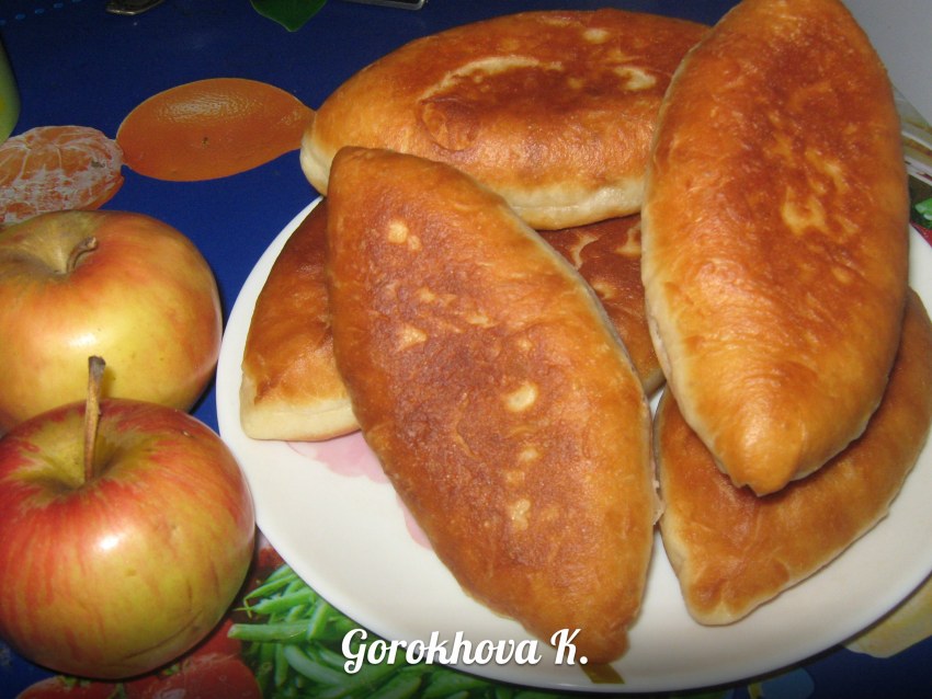 Пирожки без дрожжей на сковороде