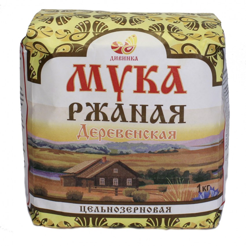 Мука пшеничная "французская штучка" цельнозерновая 2 кг