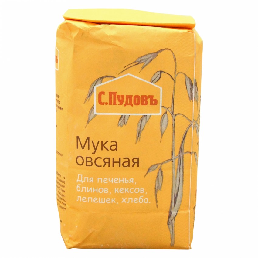 Мука овсяная Пудовъ, 400 гр.