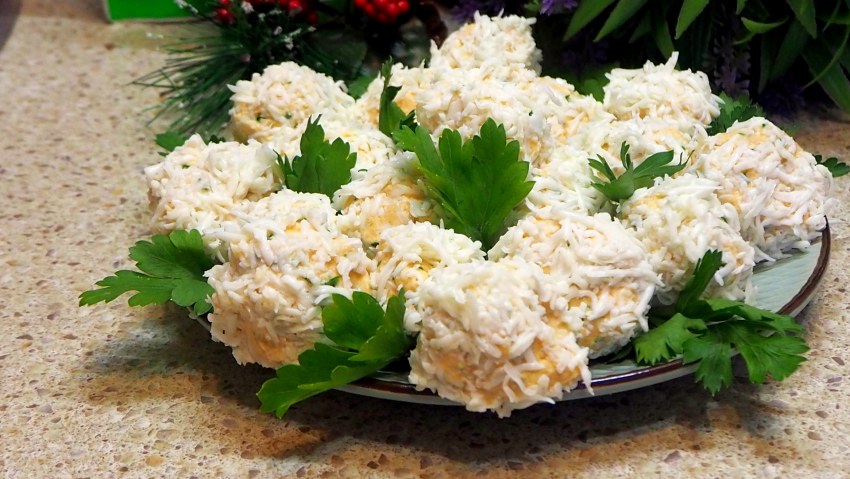 Рафаэлки с крабовыми палочками