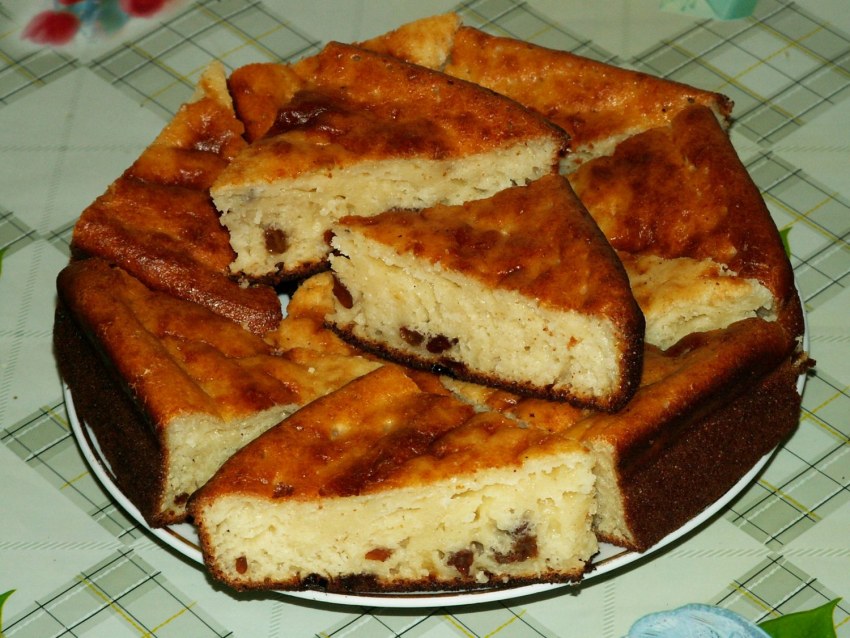 Манник на кефире без муки