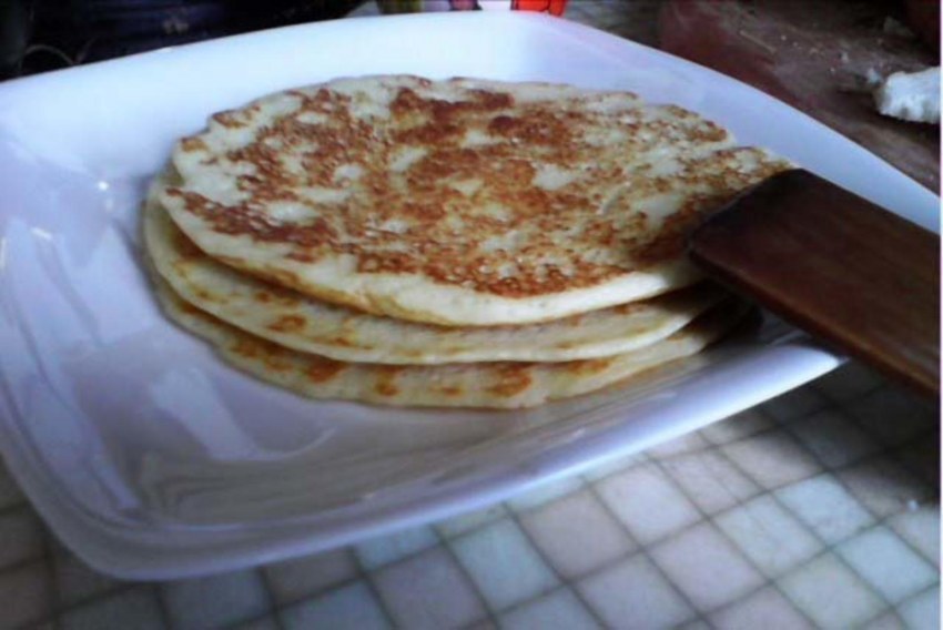 Оладушки со сметаной