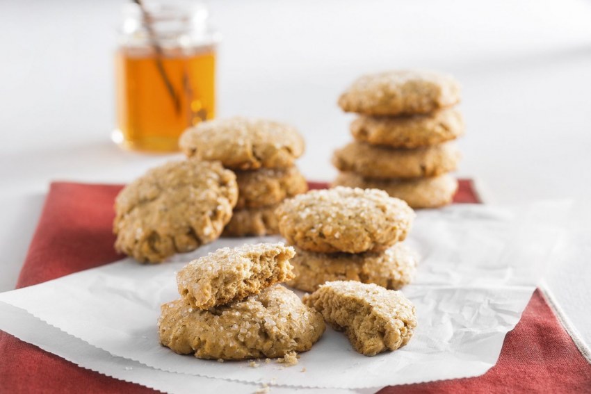 Печенье с медом и корицей круглые
