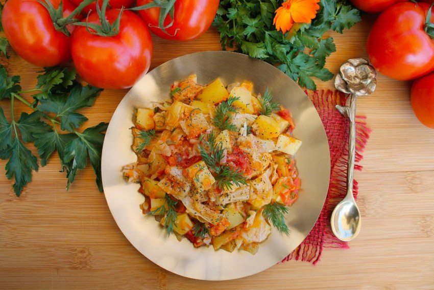 Овощное рагу без мяса