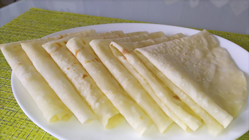 Тонкий лаваш на молоке