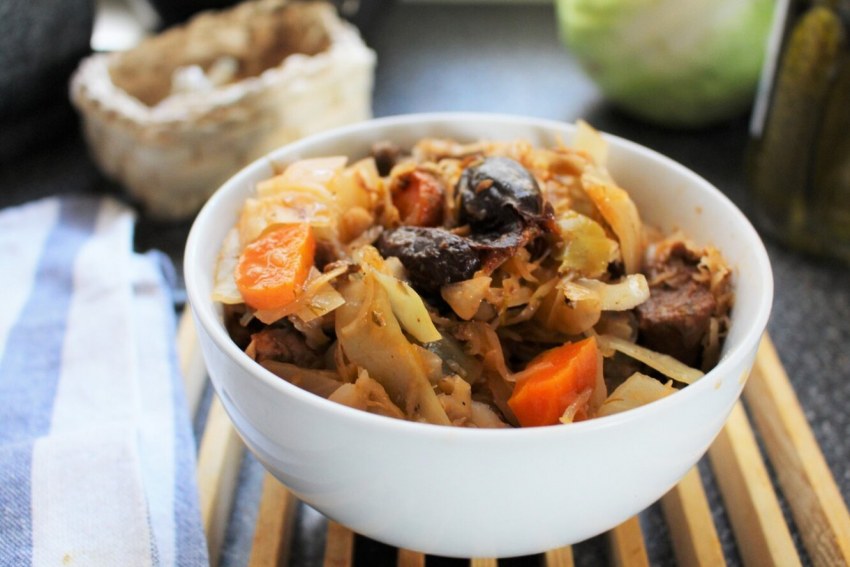Тушеная капуста с рисом