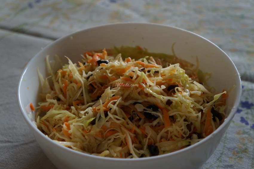 Тушеная капуста с грибами