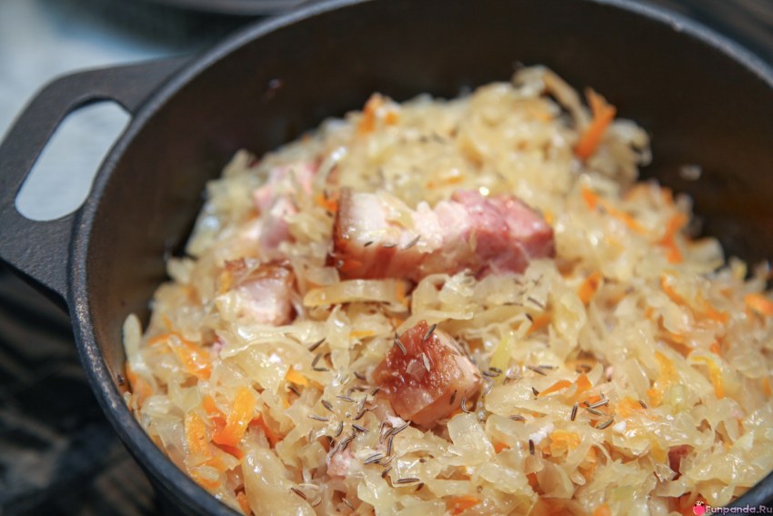 Бигус с рисом и капустой