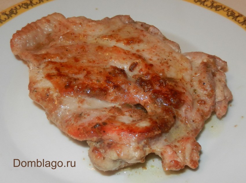 Куриные отбивные на сковороде
