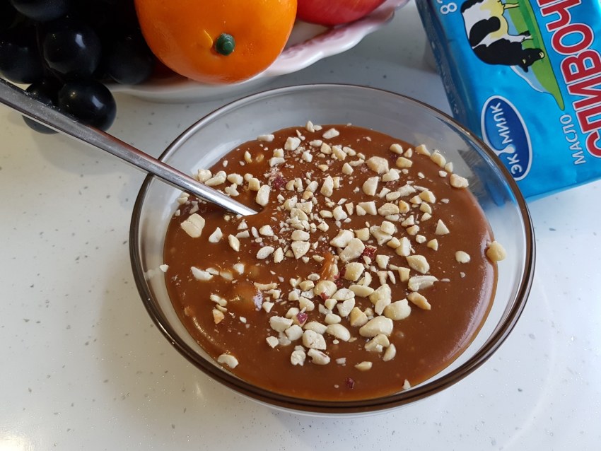 Карамельный соус на кефире