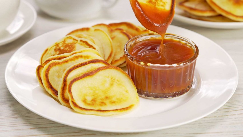 Оладушки с карамелью