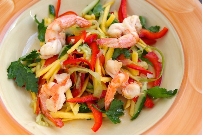 Салат с морепродуктами