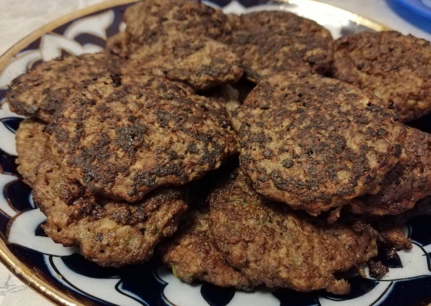 Котлеты из печени куриной с рисом