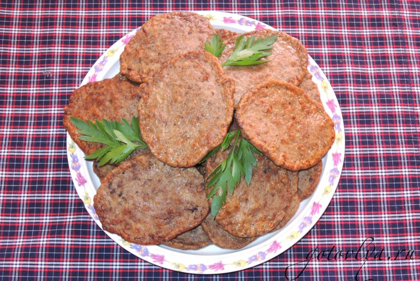Печёночные оладьи из куриной печени