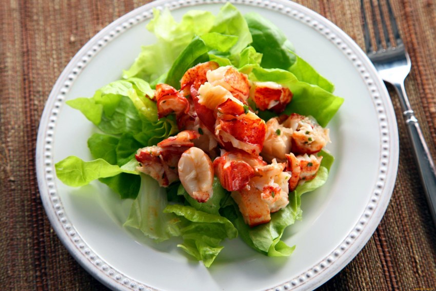 Салат с крабовым мясом