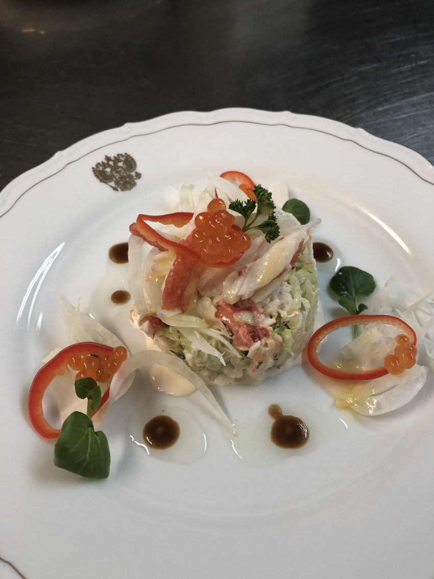 Салат с крабовым мясом