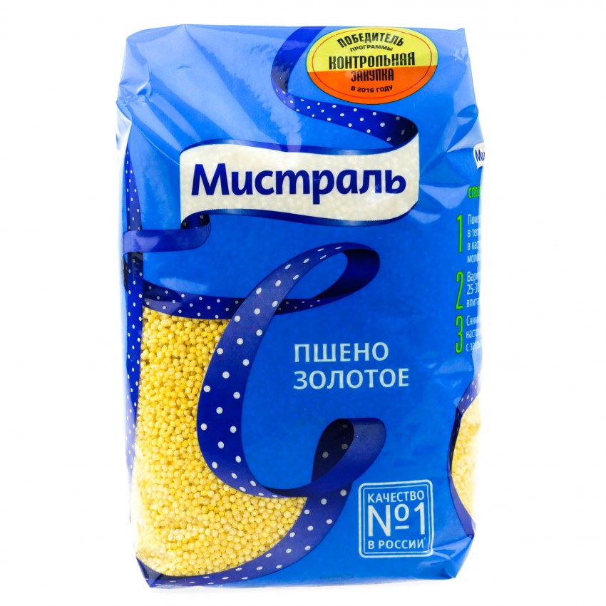 Пшено шлифованное Мистраль 900 гр