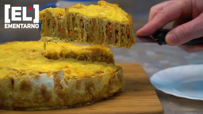 Пирог из лаваша