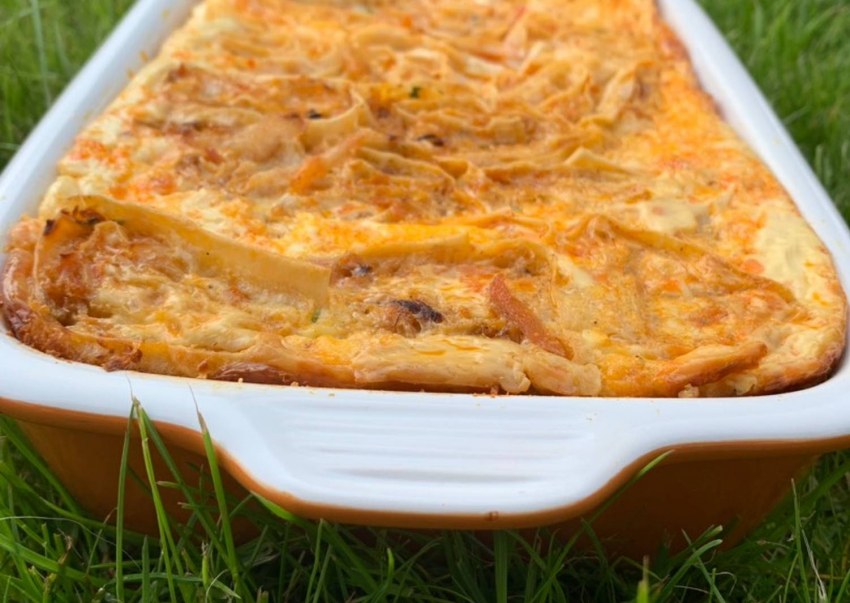Пирог из лаваша с капустой в духовке