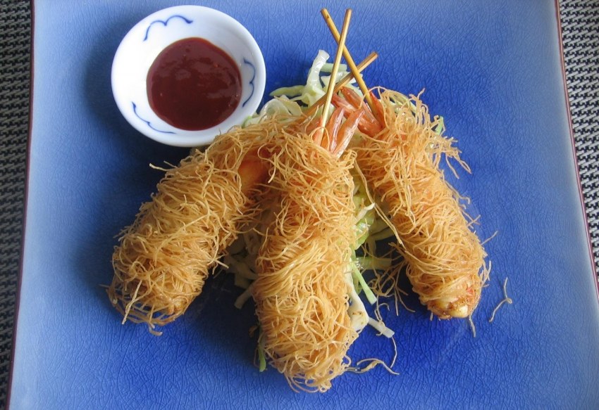 Закуски с креветками