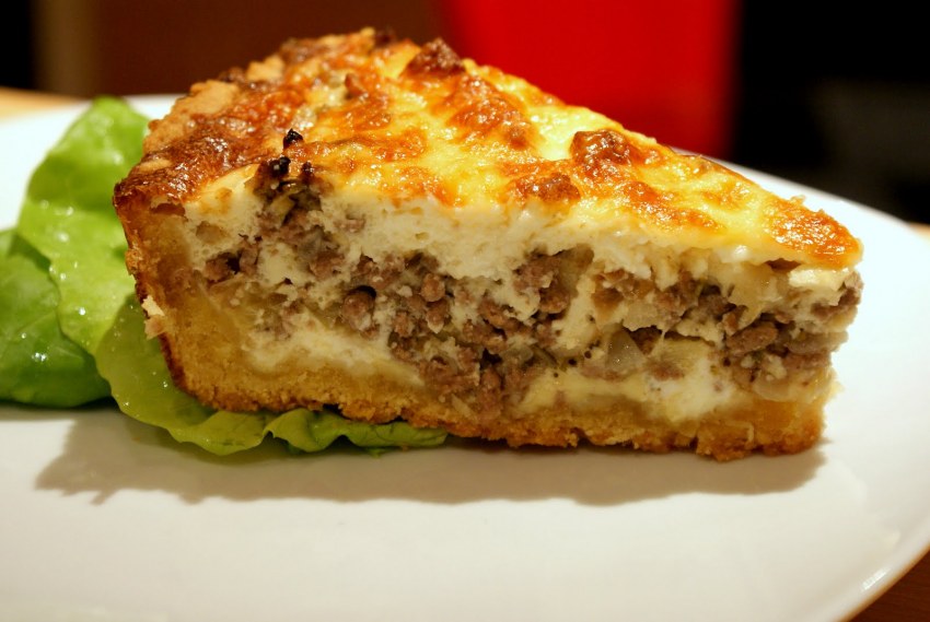 Заливной пирог с мясом