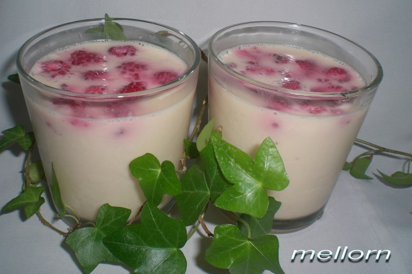 Десерт желе из ряженки