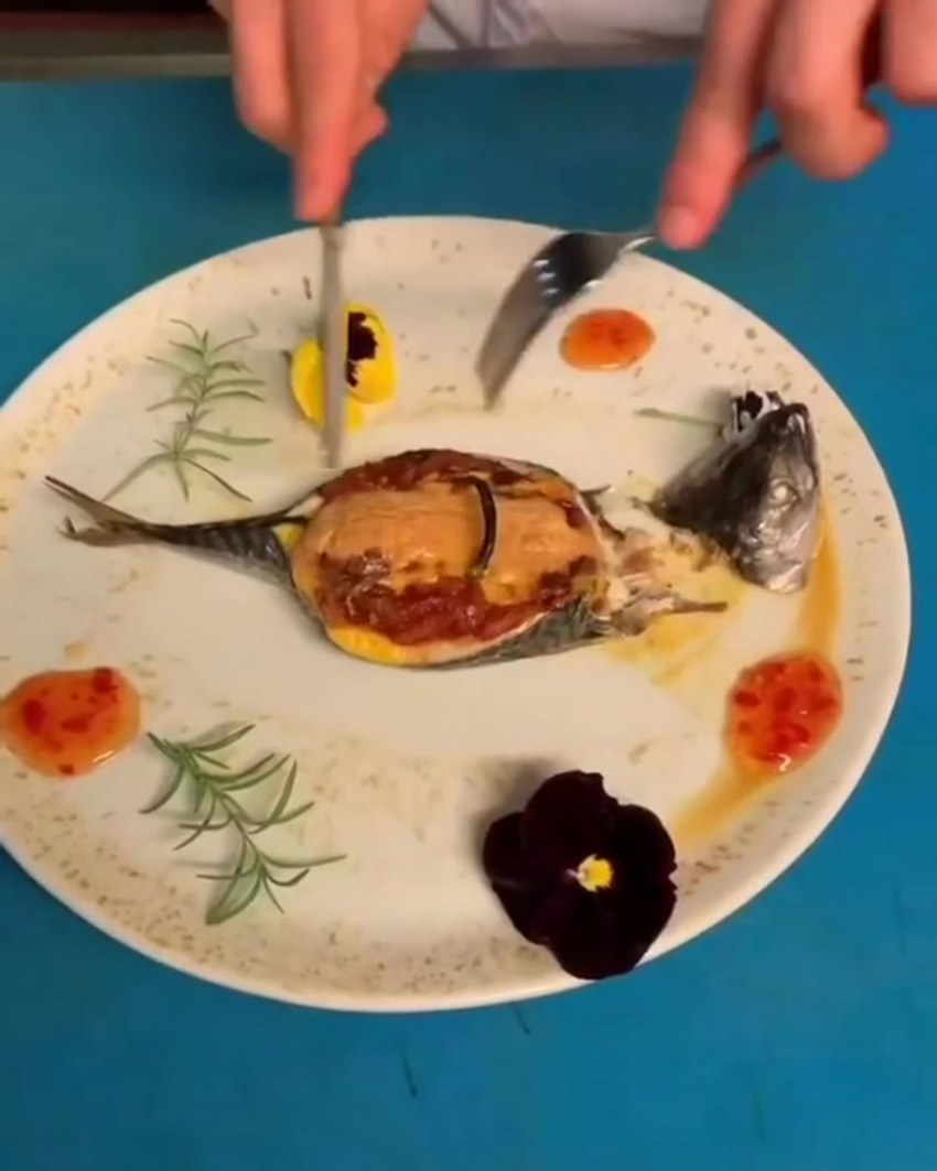 Похлебкин скумбрия фаршированная овощами