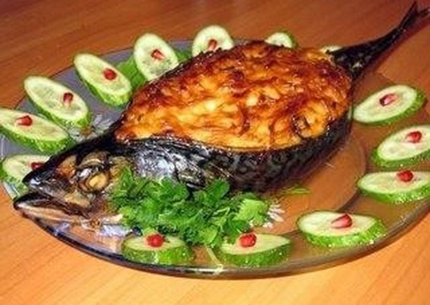 Рыба фаршированная скумбрия