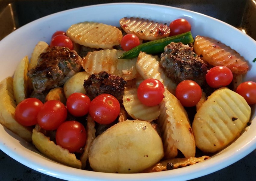 Мясо по турецки с картошкой