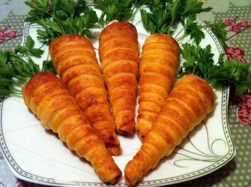 Фаршированные куриные трубочки