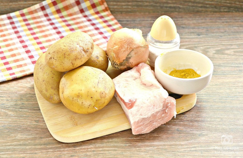 Салат с запеченным картофелем