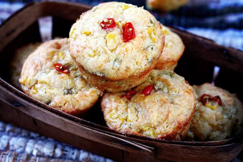 Кукурузные маффины с сыром