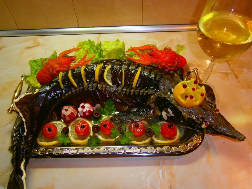 Карп фаршированный гречневой кашей