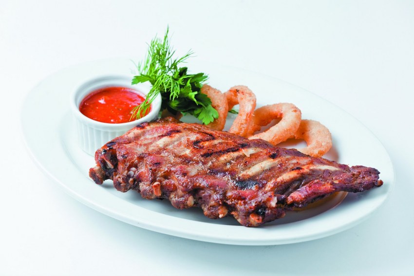 Ребрышки BBQ вектор